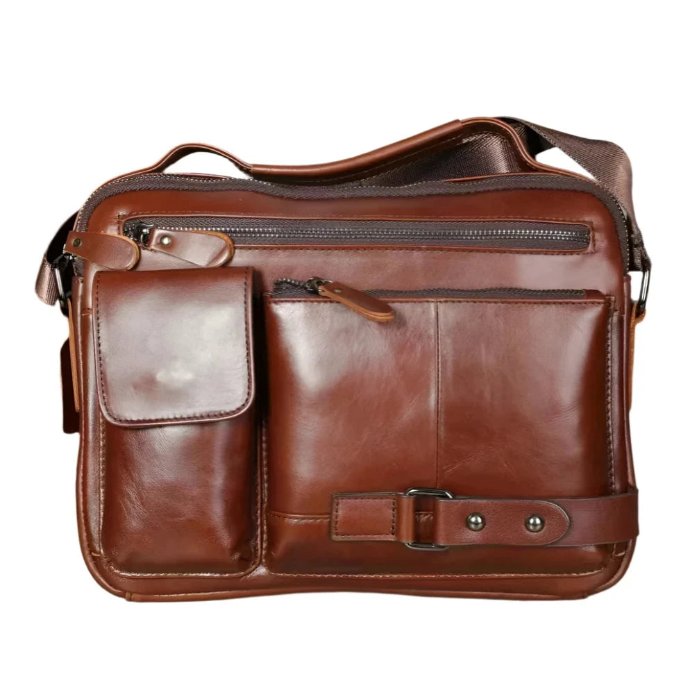 Liam | Men's Genuine Leather Crossbody Sling Bag for Tablet