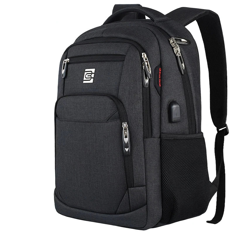 Alex | Slim Business Laptop Travel Hiking Backpack with USB Port