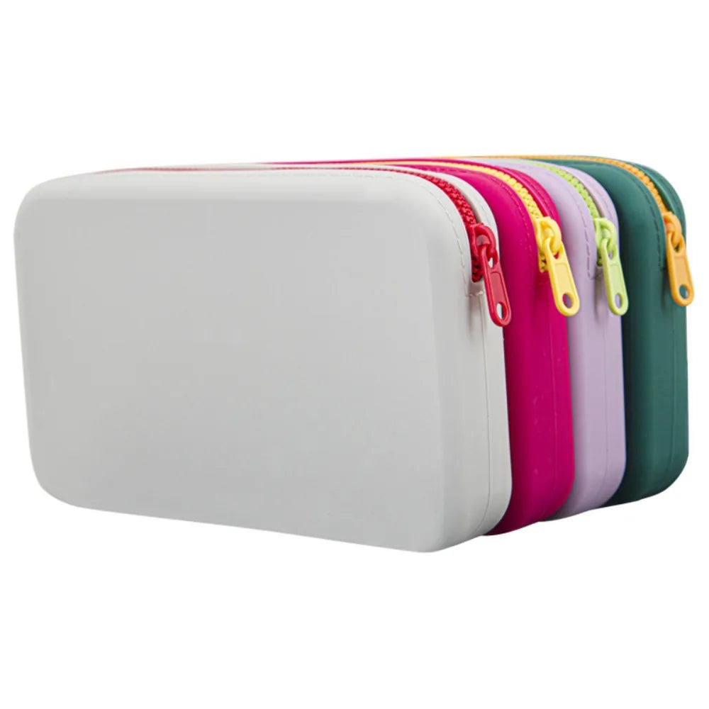 Alice | Large Waterproof Silicone Toiletry Cosmetic Makeup Bag