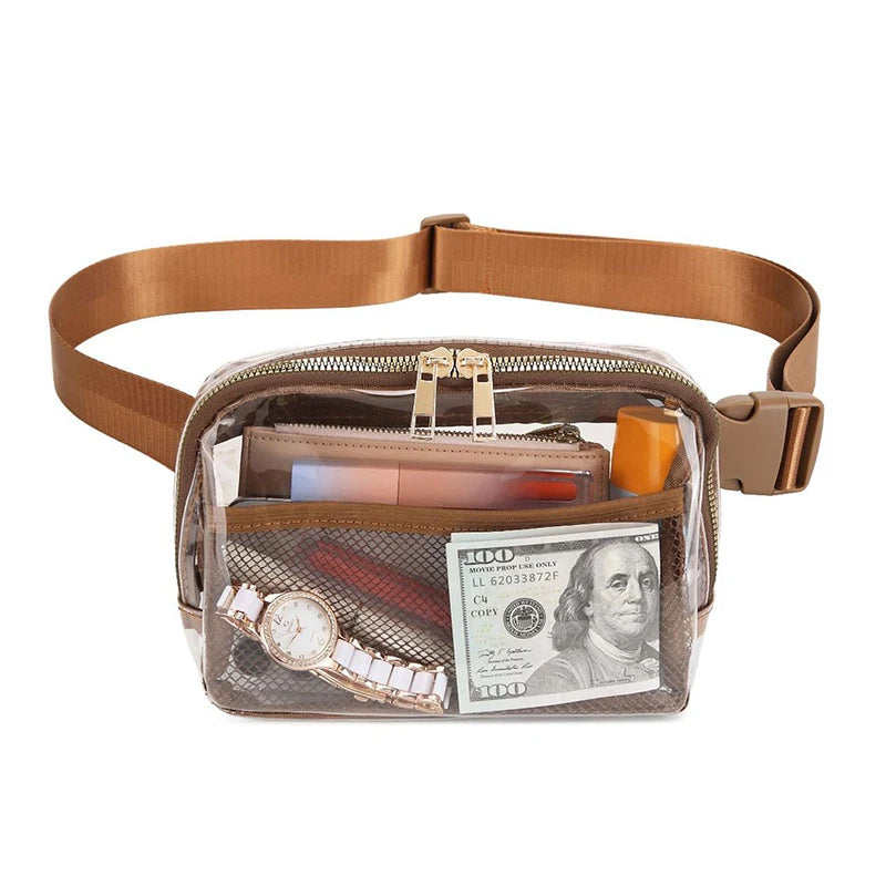 Melanie | Transparent Waterproof Crossbody Waist Bum Bag