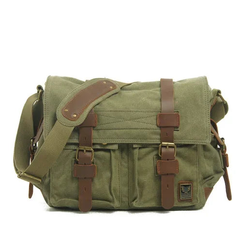 Logan | Rugged Canvas Men's Crossbody Messenger Bag