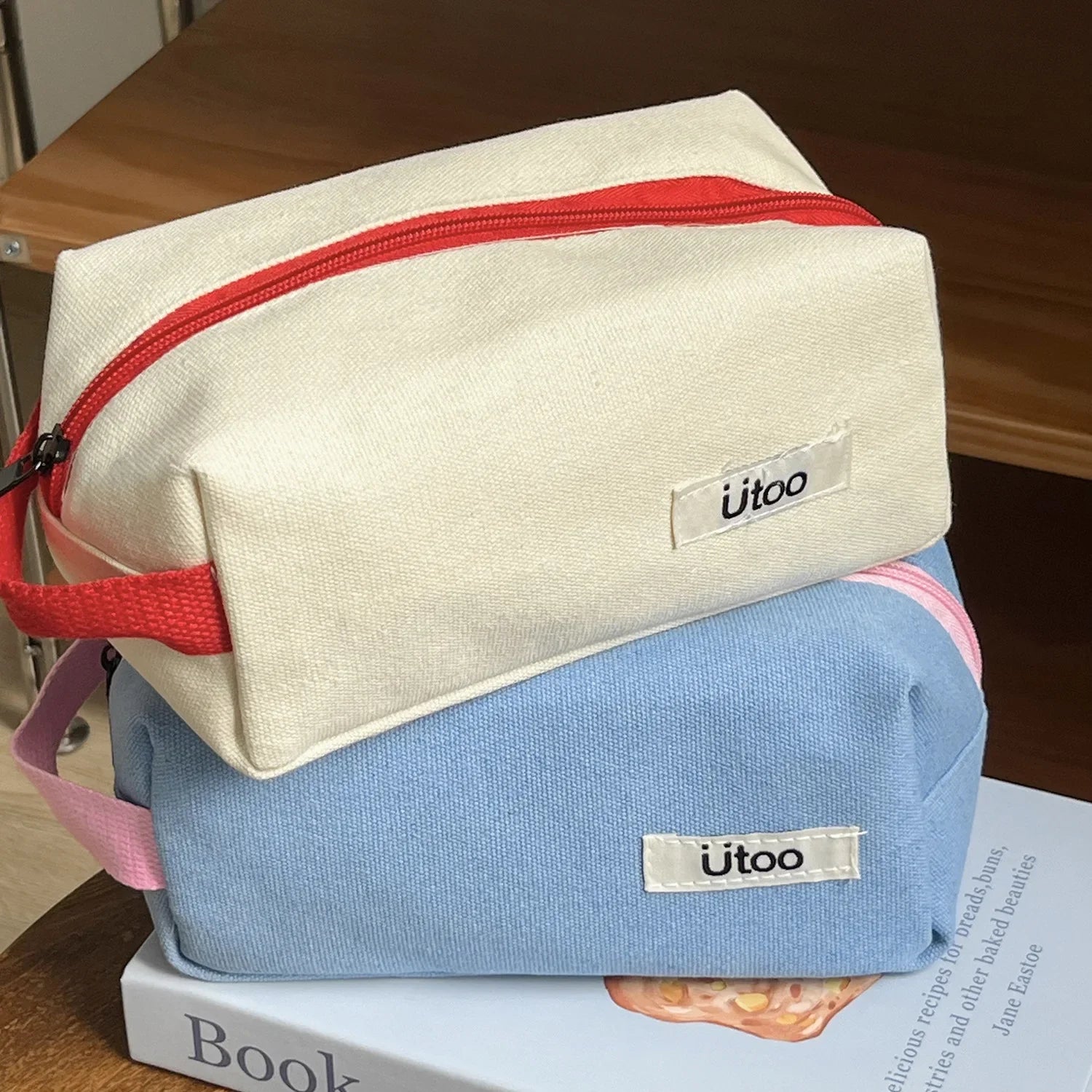 Liliana | Canvas Cosmetic Makeup Bag