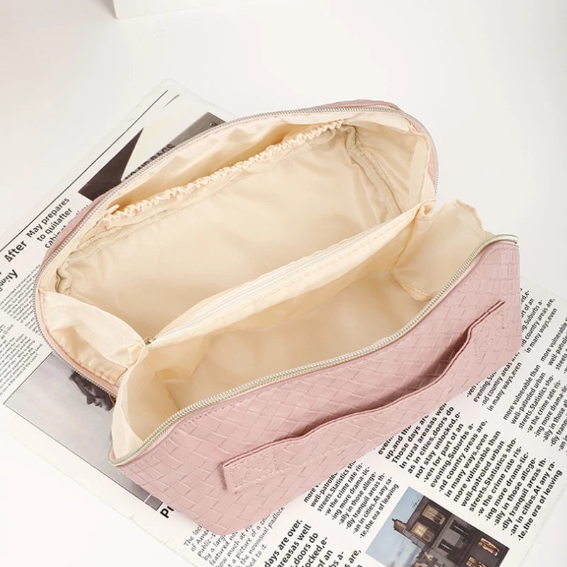 Sophie | Women's Waterproof PU Leather Travel Cosmetic Makeup Toiletry Bag