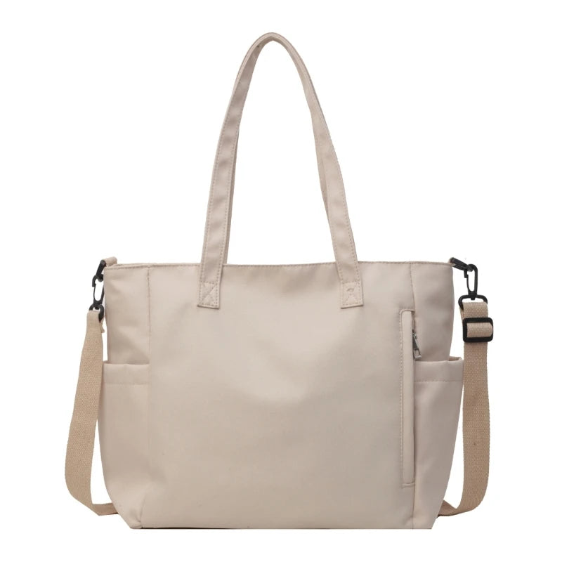 Claire | Casual Canvas Messenger Crossbody Tote Bag