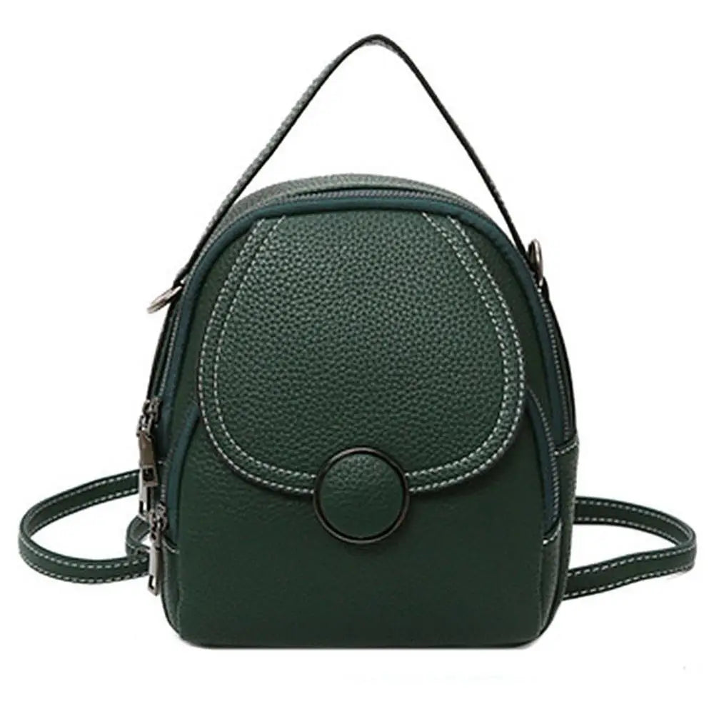 Ava | Mini Flap Leather Crossbody Sling Handbag Backpack with Top Handle