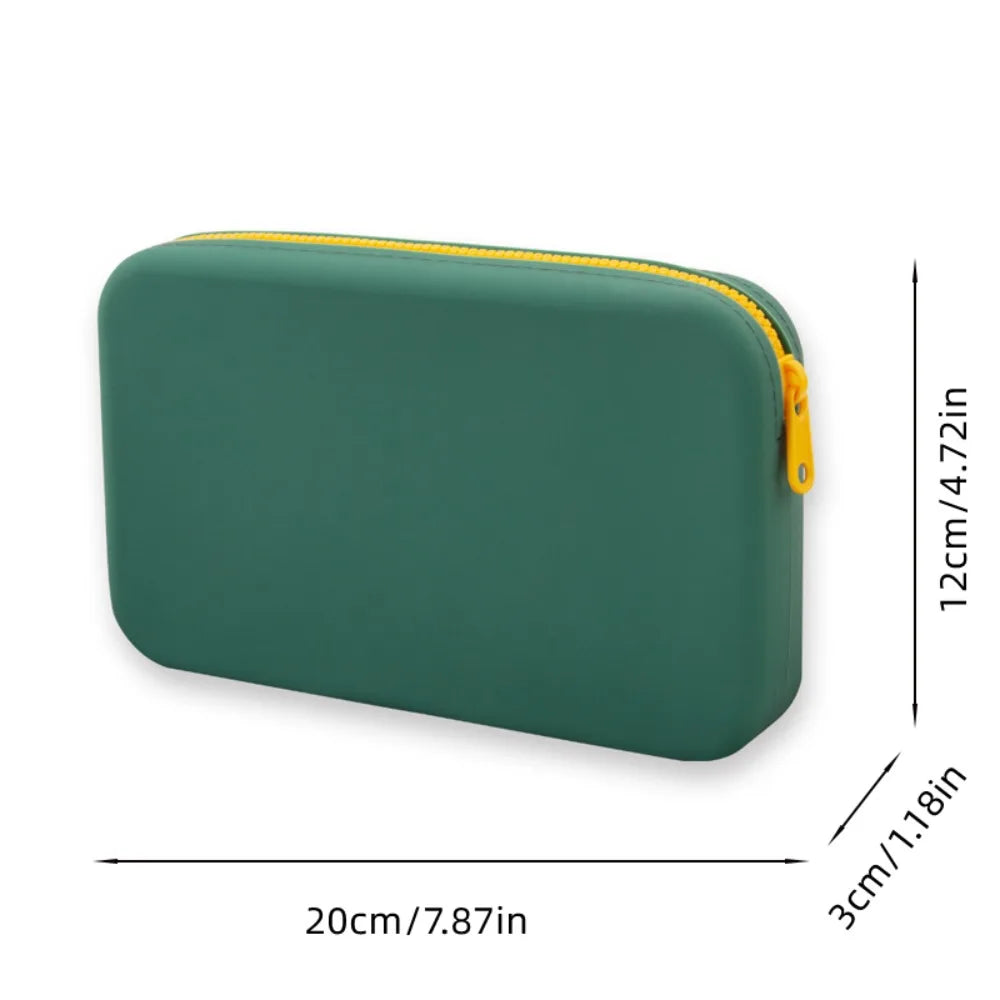 Alice | Large Waterproof Silicone Toiletry Cosmetic Makeup Bag