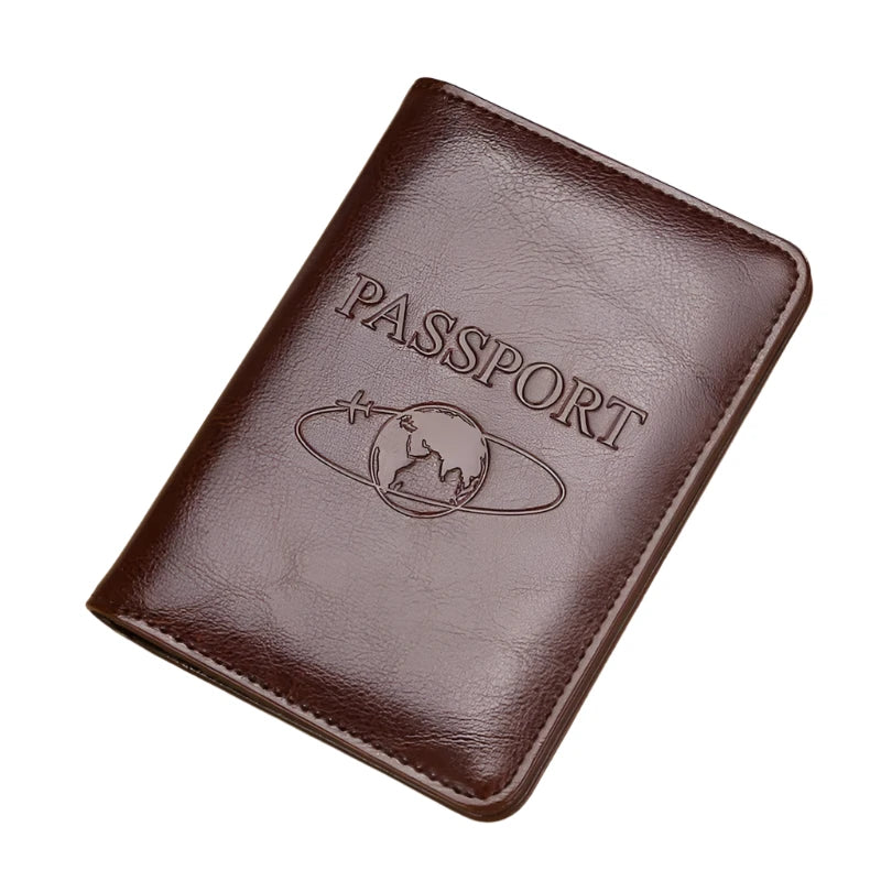 James | Genuine Cowhide Leather Travel Wallet Passport Holder