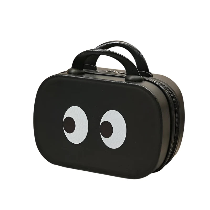 Adeline | Cartoon Eyes Vintage Cosmetic Makeup Toiletry Bag Organiser