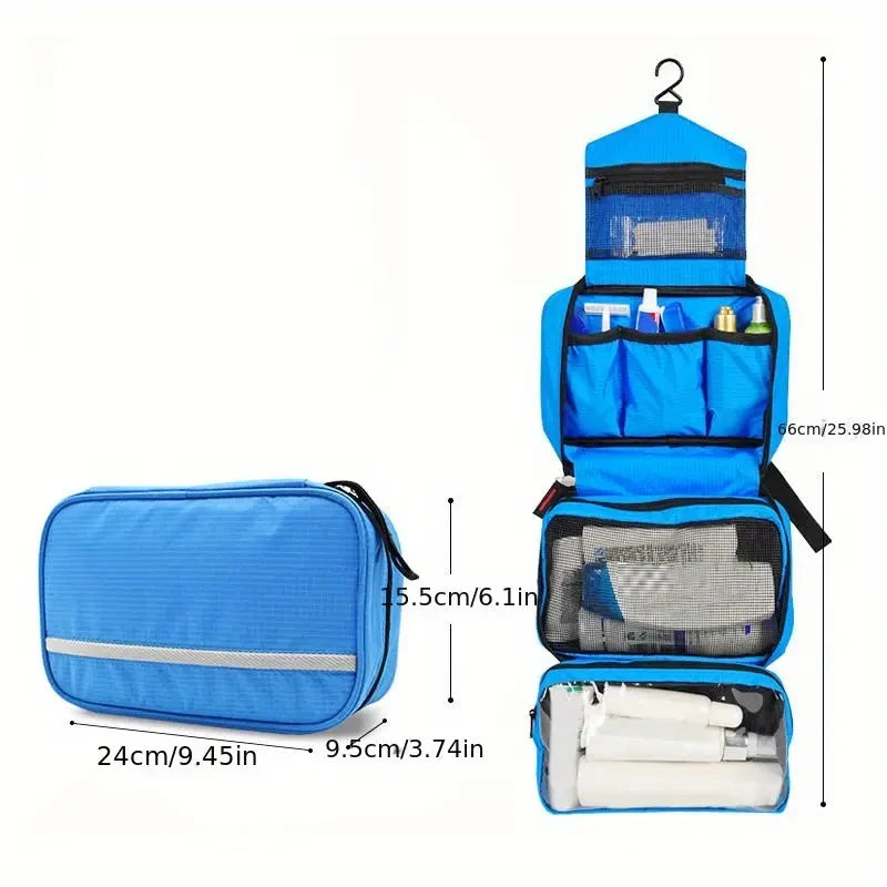 Sam | Water-Resistant Large Hanging Cosmetic Toiletry Travel Bag