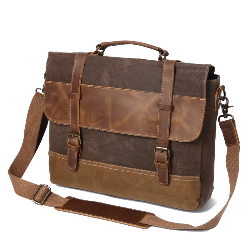 Thomas | Vintage Water-Resistant Canvas Crossbody Messenger Travel Bag