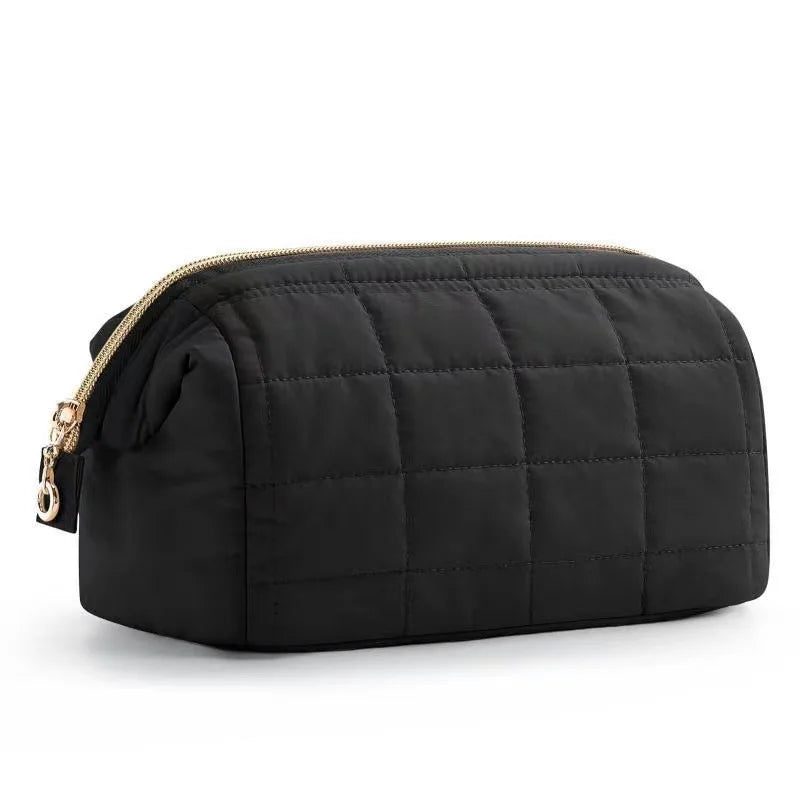 Marie | Soft Quilted Travel Cosmetic Makeup Toiletry Bag