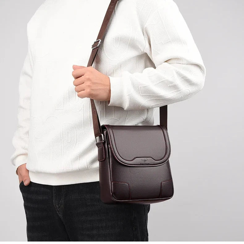 Jack | Men's Fashion PU Leather Crossbody Messenger Bag