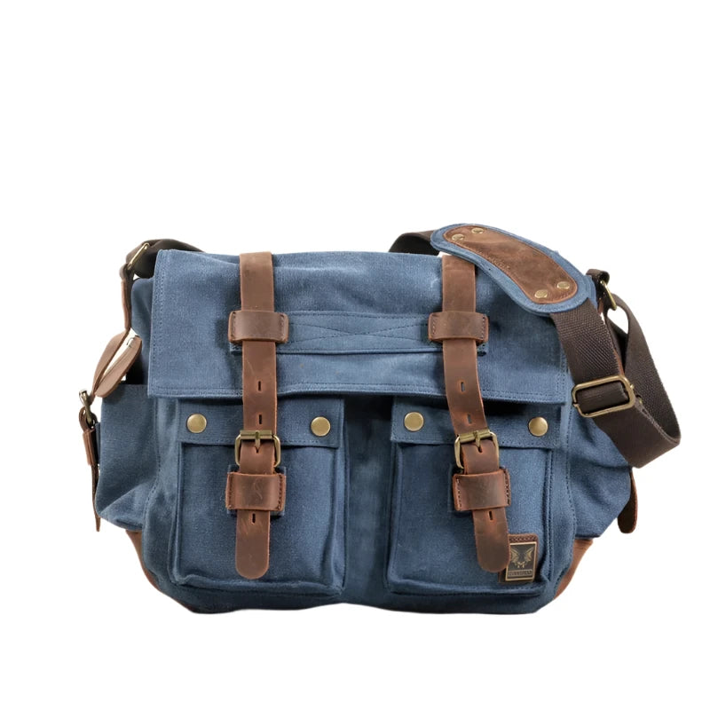 Logan | Rugged Canvas Men's Crossbody Messenger Bag