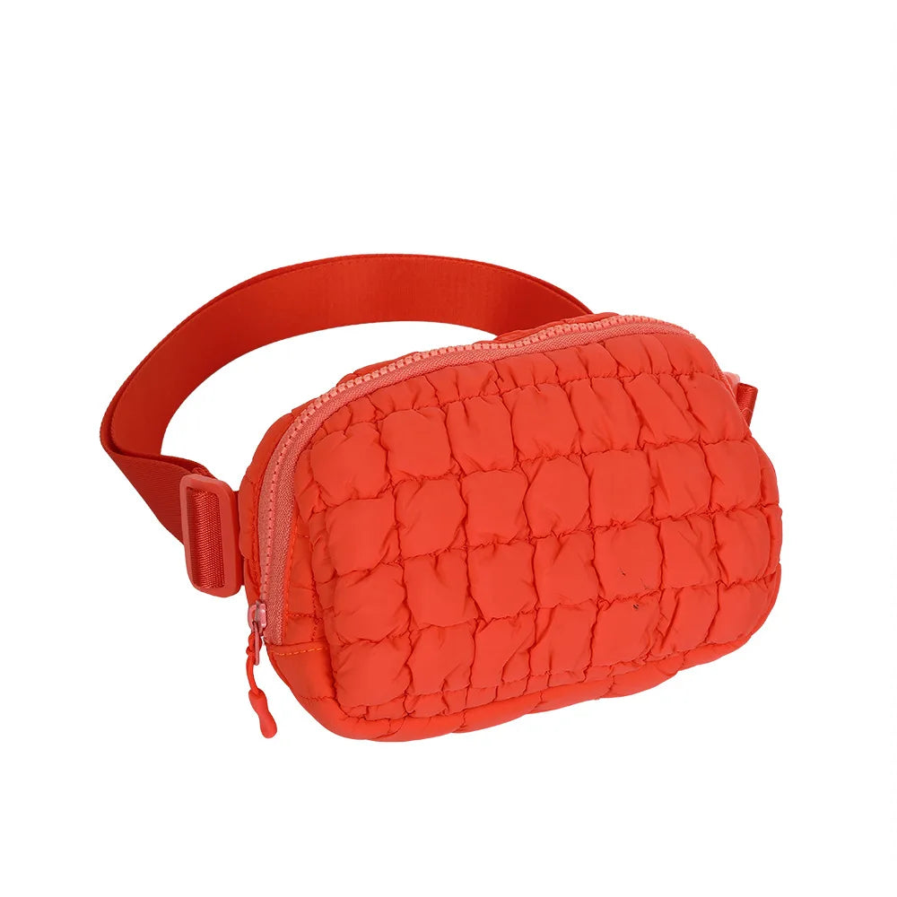 Mila | Quilted Puffer Crossbody Fanny Pack Bum Bag