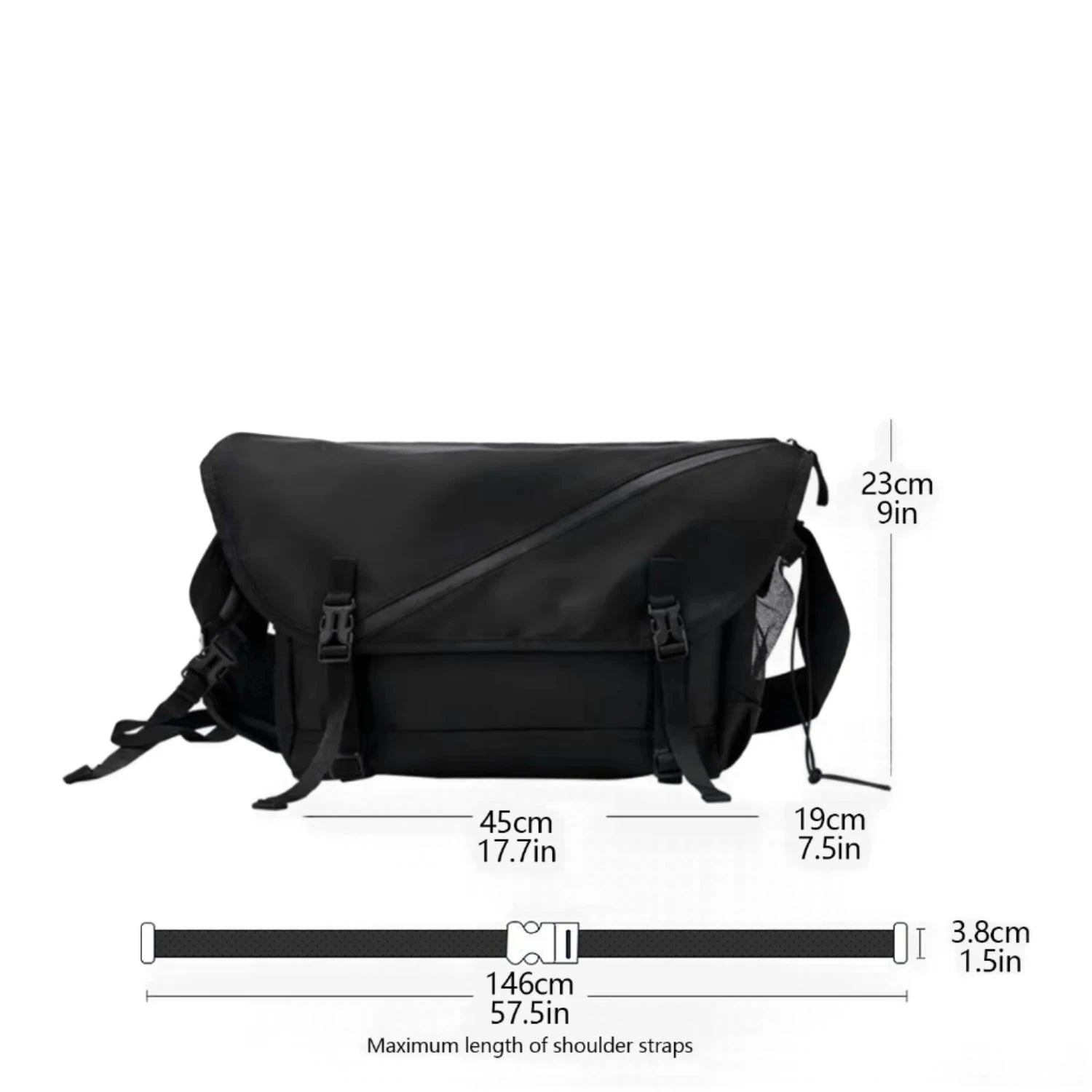 Liam Waterproof Crossbody Messenger Travel Bag