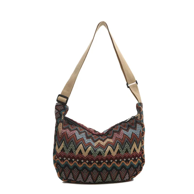 Luna | Women's Bohemian Canvas Crossbody Messenger Bag