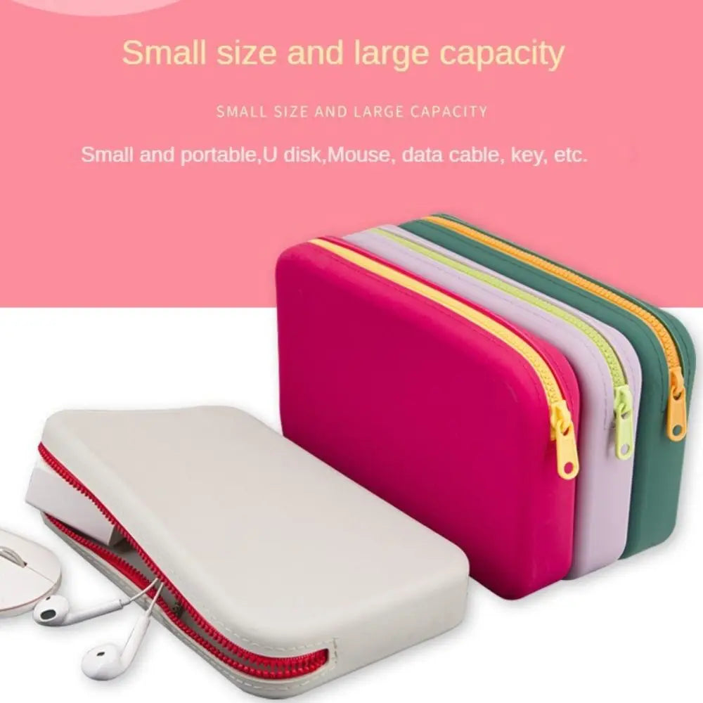 Alice | Large Waterproof Silicone Toiletry Cosmetic Makeup Bag