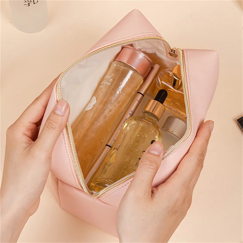 Athena | Portable Waterproof PU Makeup Cosmetic Bag