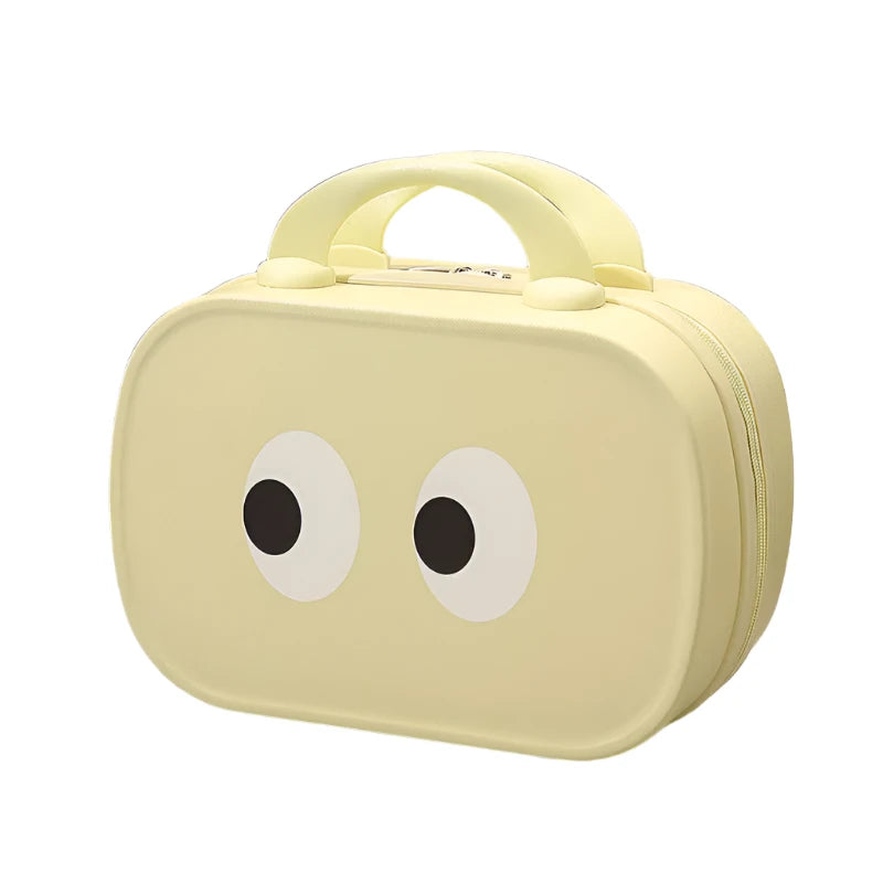 Adeline | Cartoon Eyes Vintage Cosmetic Makeup Toiletry Bag Organiser