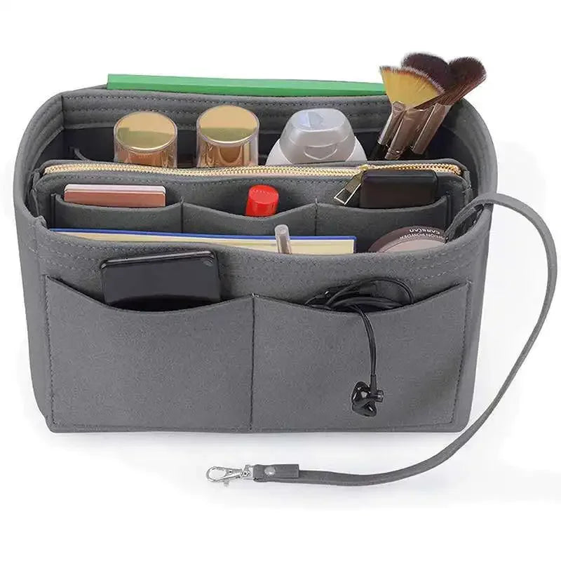 Poppy | Felt Insert Cosmetic Makeup Toiletry Bag Travel Organiser