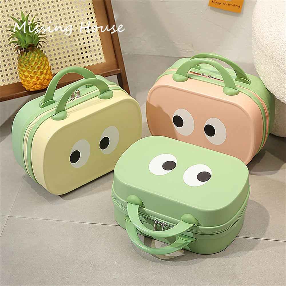 Adeline | Cartoon Eyes Vintage Cosmetic Makeup Toiletry Bag Organiser