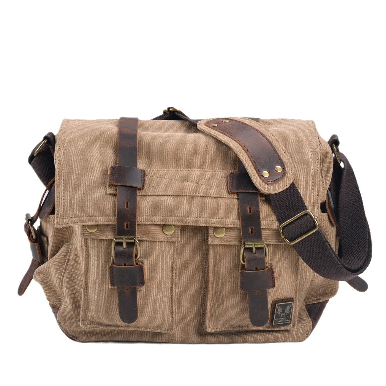 Logan | Rugged Canvas Men's Crossbody Messenger Bag