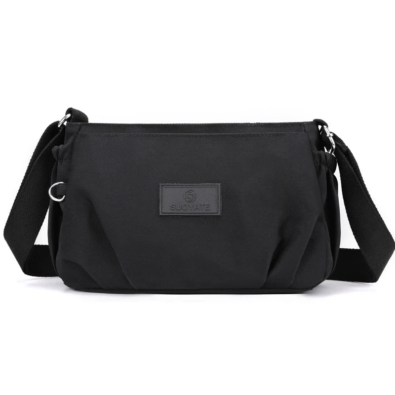 Ava | Nylon Multi-Pocket Crossbody Messenger Bag