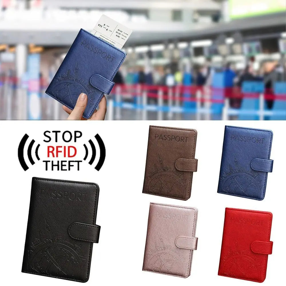 Emma | RFID Leather Passport Holder Travel Wallet