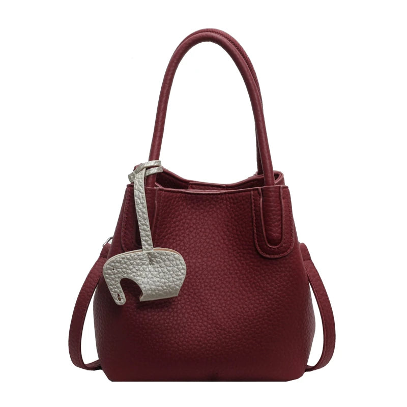 Sophia | Women's Solid Color PU Leather Crossbody Handbag