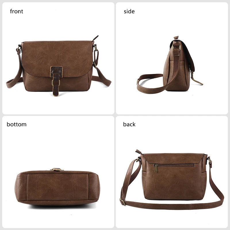 Liam | PU Leather Crossbody Messenger Bag