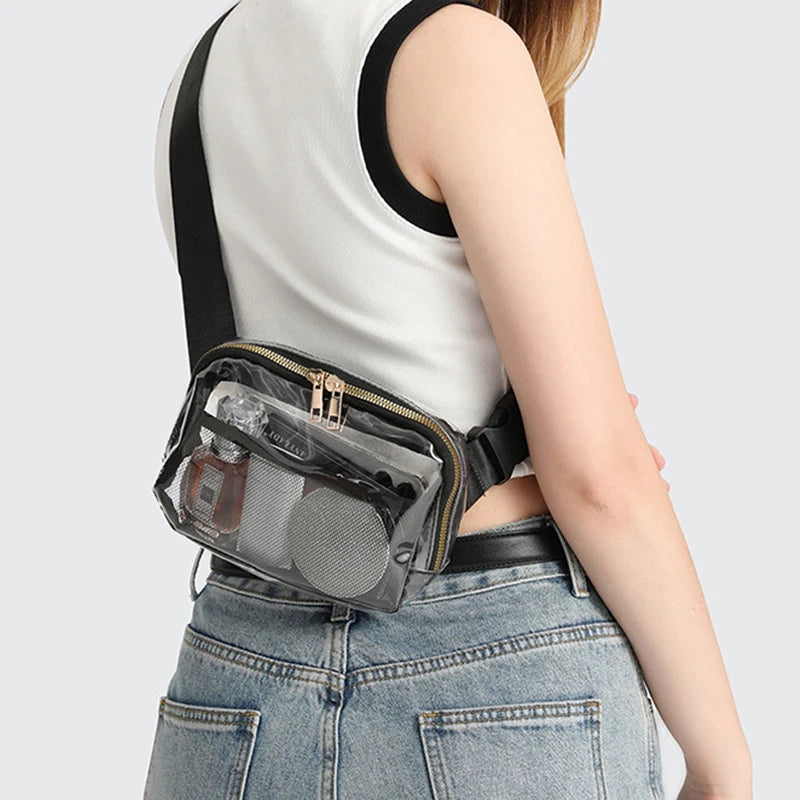 Melanie | Transparent Waterproof Crossbody Waist Bum Bag