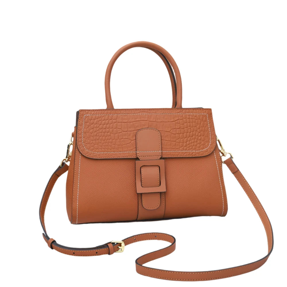 Ella | Elegant Crocodile Pattern Crossbody Handbag