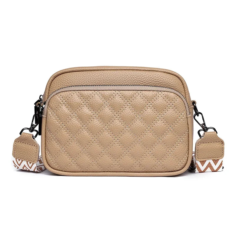 Clara | Women's Wide Strap Leather Crossbody Bag