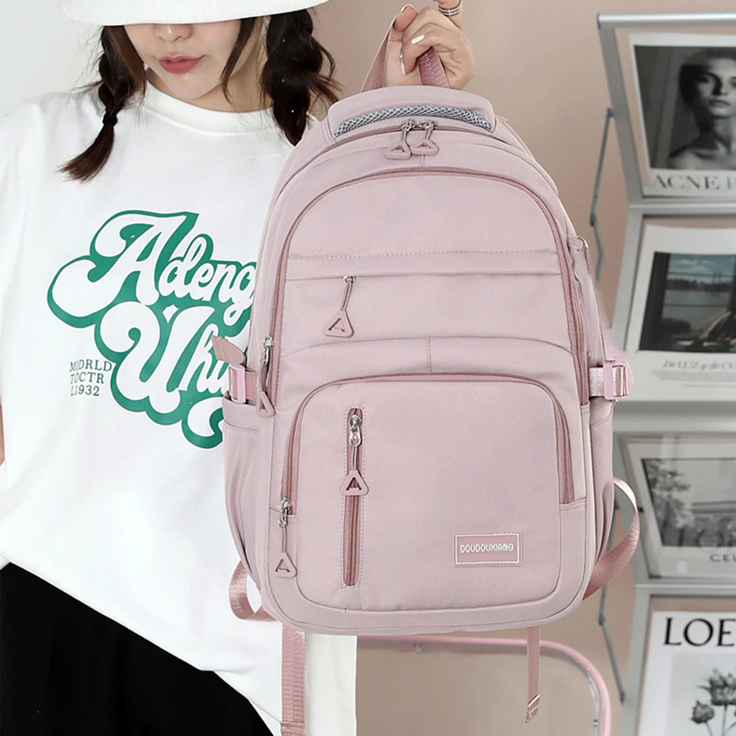 Eleanor | Large Capacity Cute Nylon Laptop Backpack