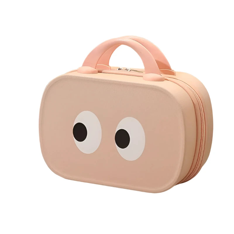 Adeline | Cartoon Eyes Vintage Cosmetic Makeup Toiletry Bag Organiser