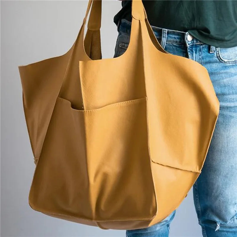 Emma | Women's Large Vegan Leather Tote Shoulder Bag