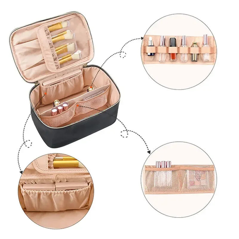 Eva | Women's Portable Travel Cosmetic Makeup Bag