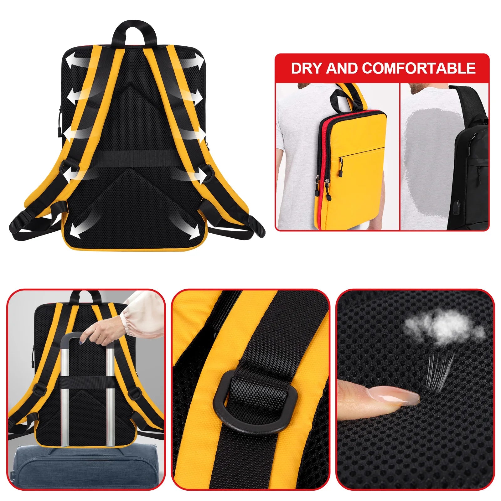 Ethan | Expandable Waterproof Large Laptop Travel Backpack