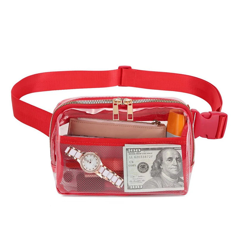 Melanie | Transparent Waterproof Crossbody Waist Bum Bag