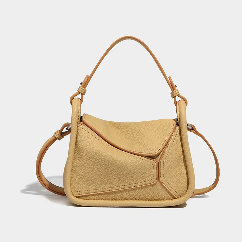 Leah | Geometric PU Leather Crossbody Sling Handbag