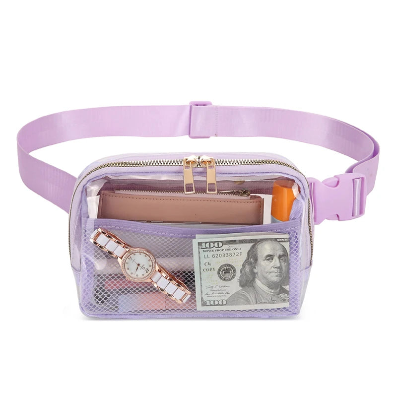 Melanie | Transparent Waterproof Crossbody Waist Bum Bag