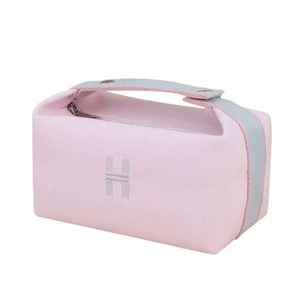 Luna | Portable Canvas Multi-Compartments Cosmetic Makeup Toiletry Bag