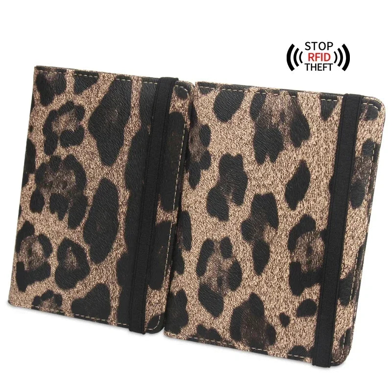 Leo | Lightweight Leopard Print Passport Holder Travel Wallet