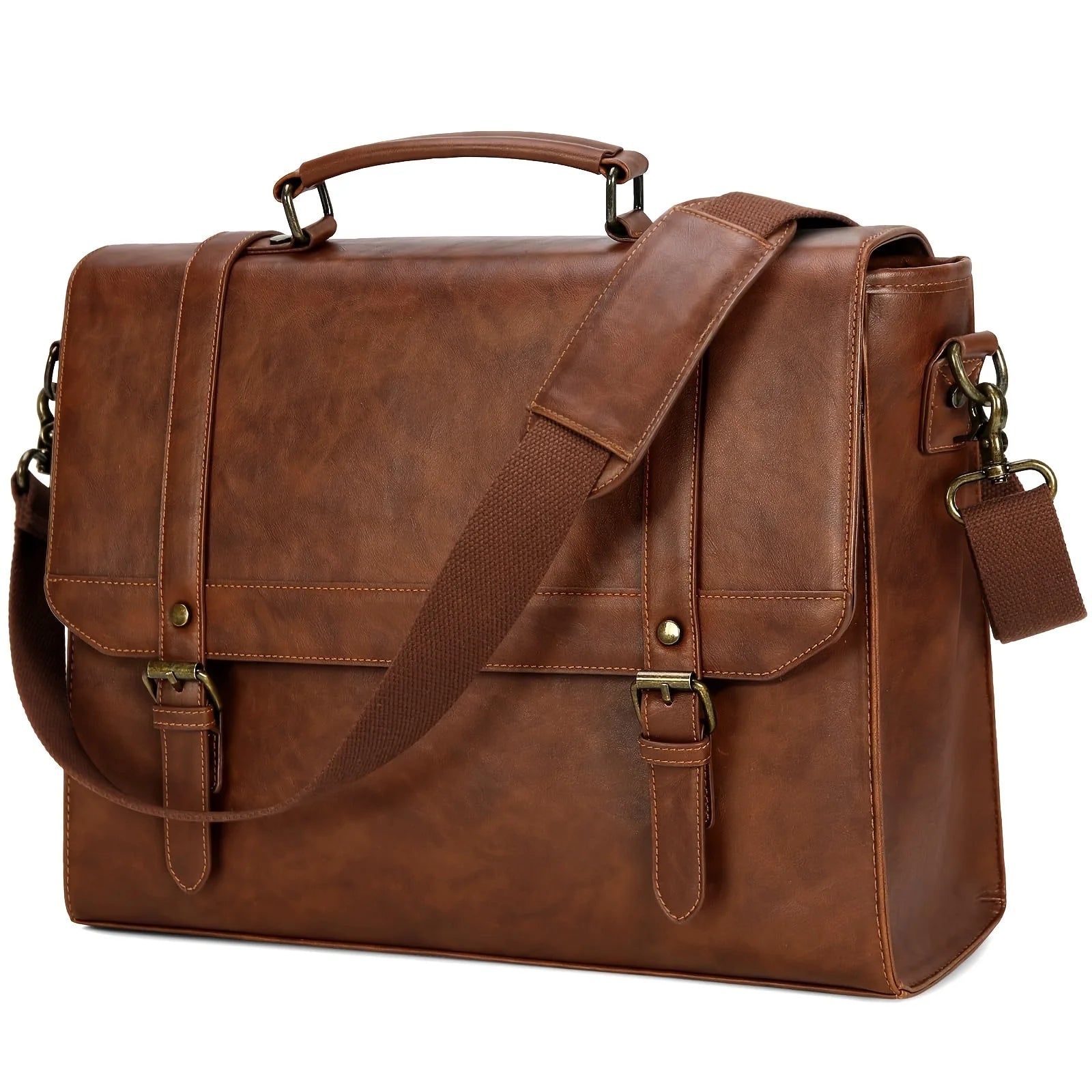 Daniel | Vintage Leather Crossbody Messenger Travel Handbag