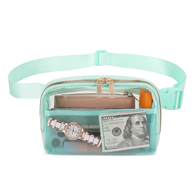 Melanie | Transparent Waterproof Crossbody Waist Bum Bag