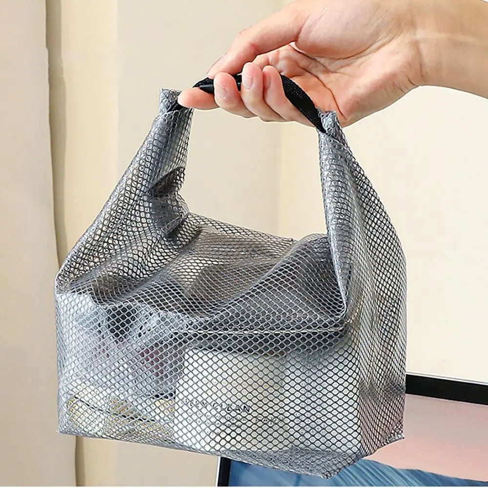 Mia | Clear Foldable Waterproof Cosmetic Toiletry Bag with Snap Closure