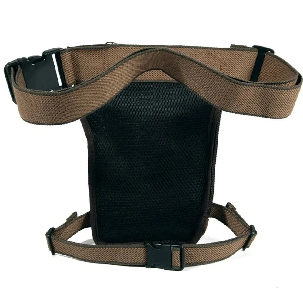 Sloane | Tactical Canvas Drop Leg Bum Bag with Multi-Pocket Design