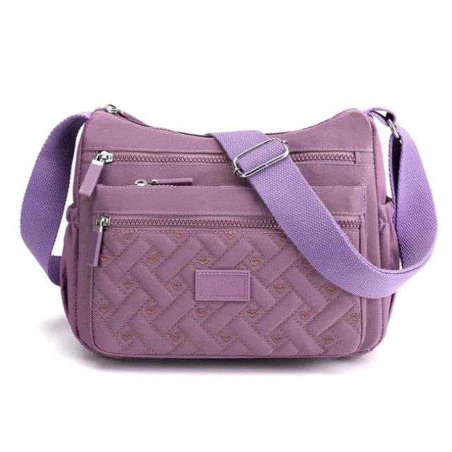 Mia | Women's Waterproof Nylon Multi-Pocket Crossbody Messenger Bag