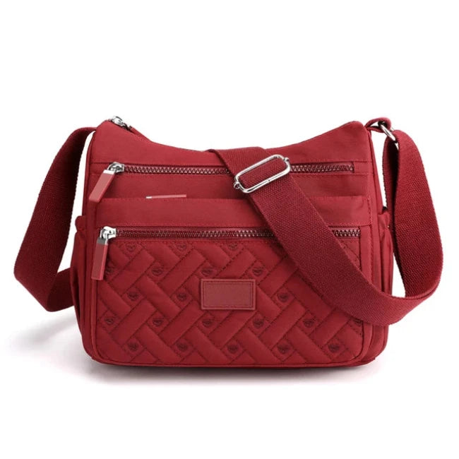 Mia | Women's Waterproof Nylon Multi-Pocket Crossbody Messenger Bag