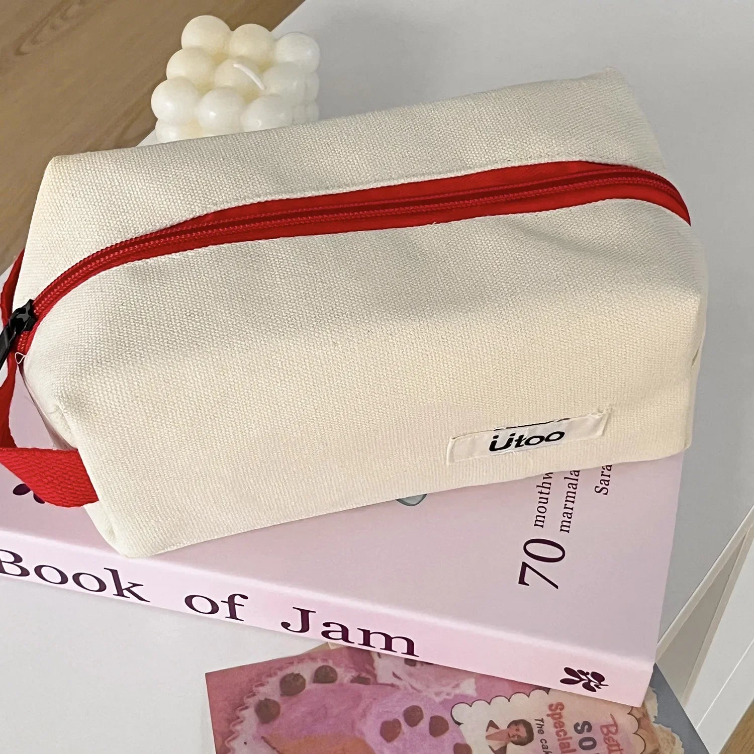 Liliana | Canvas Cosmetic Makeup Bag